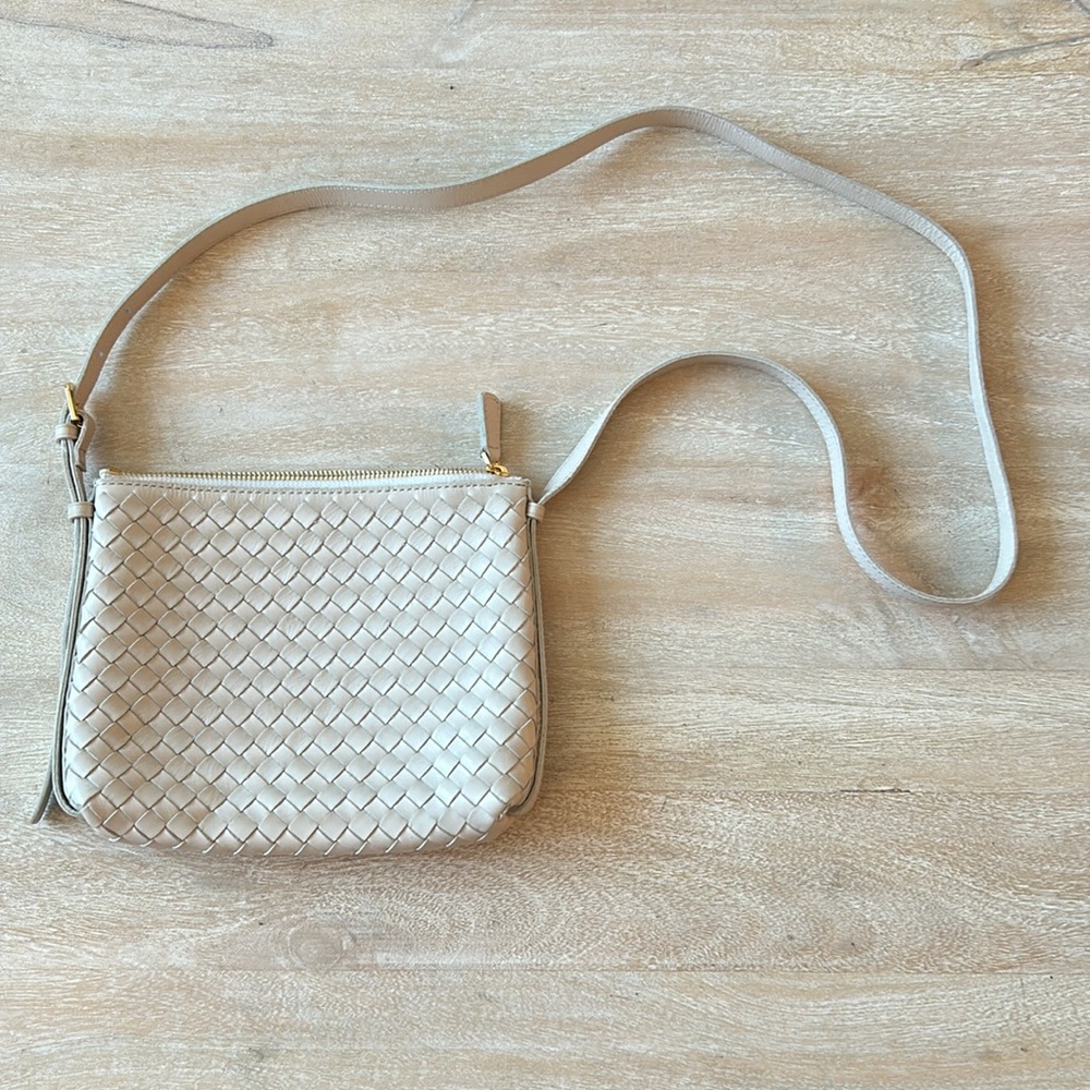 Madewell Crossbody Bag in Handwoven Leather